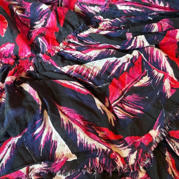 Free People | 100 Degrees Red & Black Boho Tie Dress - Picture 8 of 12